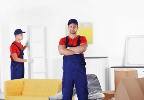 Office removals team planning a move in Maida Vale