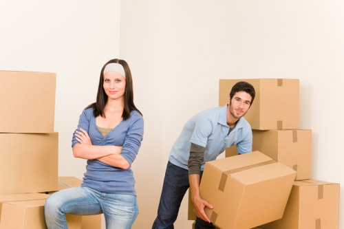 Maida Vale moving van with careful loading for local house move