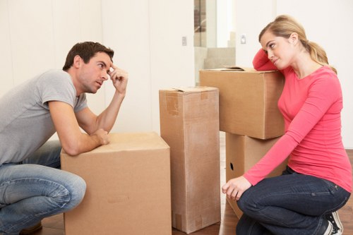 Local movers loading a van for a West London home relocation