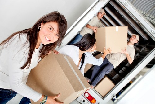 Checklist and packing materials prepared for a local house move