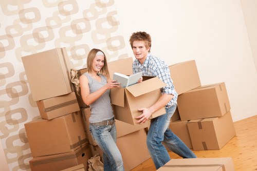 Professional movers loading items safely for a Maida Vale relocation